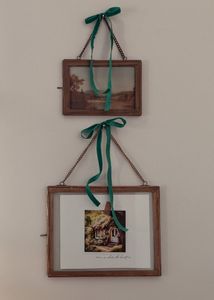 Metal Rectangle Photo <b>Frame</b> With <b>Gold</b> Chain Vertical Design 5x7 Magnolia Print - Product Image 5