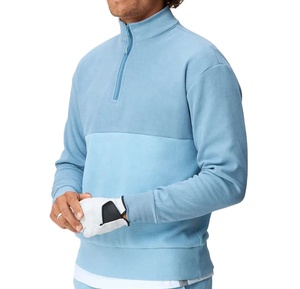 2025 nouveautés quart Zip pull sweat hommes Zip polaire sweats à capuche col montant pull pull pull à capuche - Product Image 2