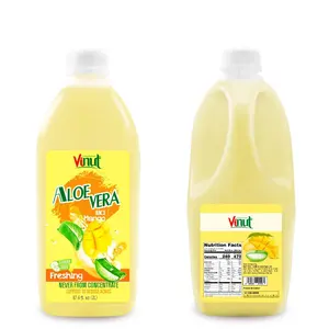 2L VINUT Pet bottiglia 100% puro succo di Aloe Vera con Mango vietnamita fornitori produttori di 2023