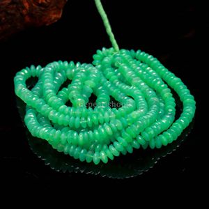 Cuentas Redondas de Crisoprasa Natural de 7-8 mm, Cuentas de Piedras Preciosas Facetadas con Corte Alemán, Cuentas de Crisoprasa al por Mayor, 16 Pulgadas - Product Image 5