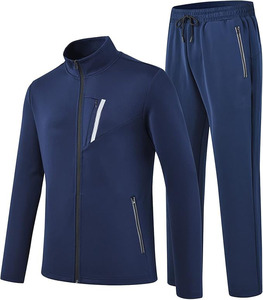 Ensemble de survêtement camouflage pour homme, manches longues, col montant, fermeture éclair sur le devant, style sportif avec poches latérales, coupe classique, vêtements d'automne - Product Image 5