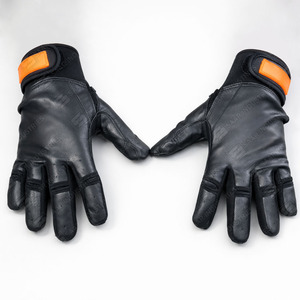 Guantes de Béisbol de Entrenamiento SAAR INDUSTRIES, Personalizados de Fábrica, de Cuero Negro, con Puño Corto, Cómodos, Duraderos y Transpirables - Product Image 5