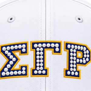 หมวกแก๊ปปักลาย Sigma Gamma Rho สำหรับผู้หญิง หมวกเบสบอลปักลายสัญลักษณ์สมาคมนักศึกษากรีก ปรับขนาดได้ ทรงแบน สไตล์ลำลอง สตรีทแวร์ - Product Image 6