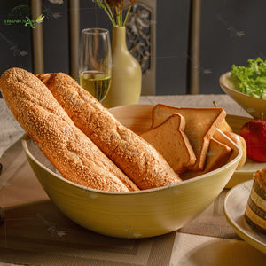 Cuenco de bambú hilado ecológico natural seleccionado a mano para fiestas de comidas familiares clásicas personalizadas de Vietnam - Product Image 6