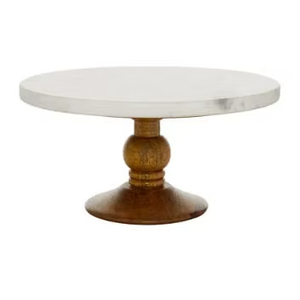 Best Ever Design <b>Marble</b> <b>Cake</b> <b>Stand</b> With Wooden Base <b>Marble</b> and Wood <b>Cake</b> <b>Stand</b> With <b>Cake</b> Platter at very low selling Price - Product Image 1