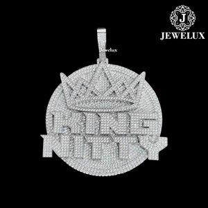 Premium Iced Out Hip Hop Pendant 925 <b>Silver</b> Gold Plated Statement Jewelry India Supplier Available at Wholesale Price - Product Image 3