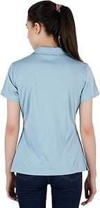Camiseta polo ajustada para mujer, camiseta informal ventilada y absorbente del sudor para entrenamiento en el gimnasio - Product Image 3