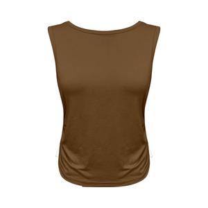 Camisetas sin mangas para mujer, blusa corta holgada sin mangas estilo vintage, chaleco deportivo, camiseta ligera y transpirable para verano, para correr, yoga y fitness - Product Image 1