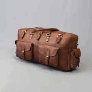 Bolsa de Deporte y Viaje de Piel Genuina de Alta Calidad con Cierre de Cremallera, Personalizable, en Oferta, a Bajo Precio - Product Image 5