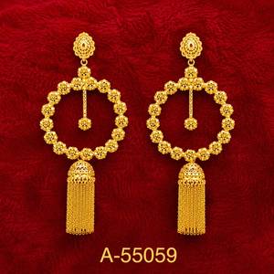 MOLL JEWELLERS Boucles d'oreilles vintage plaquées or motif cœur corail, bijoux de luxe pour femme, bijoux de mariage A-55054 - Product Image 5