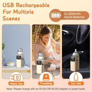 Scalda biberon portatile da 1Pc con luce notturna 6 livelli di riscaldamento per i viaggi a casa in viaggio per bambini e scalda latte per bambini - Product Image 4