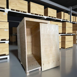 Caja de Madera Resistente y Reciclable para Transporte, Fabricada con LVL y Madera Contrachapada, Plegable, Apilable y Encajable - Product Image 2