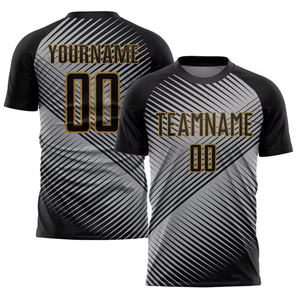 Ensemble d'uniformes de football personnalisés gris foncé pour hommes – Maillot et short respirants imprimés, tenue d'équipe personnalisée, séchage rapide, OEM ODM 100% - Product Image 6
