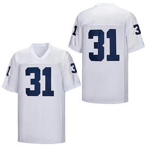 Camiseta de fútbol para hombre con número llamativo en la parte delantera, trasera y mangas, top deportivo de malla atlética para uso casual, camiseta de fútbol. - Product Image 5