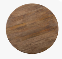 Ensemble de meubles de banquet pour hôtel de luxe, table ronde en bois de grande taille, finition naturelle, table centrale, produit de qualité supérieure