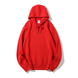 Sweat-shirt à capuche blanc pour homme, coupe oversize, manches classiques, couleur unie, décontracté, en coton French Terry, avec poche, idéal pour l'automne - Product Image 5