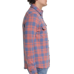 Men Color Block <b>Flannel</b> Shirt Plaid Long Sleeve Button Down Casual Checked <b>Overshirt</b> Soft Cotton Blend Modern Street Fashion - Product Image 2