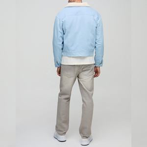 Chaqueta vaquera personalizada de secado rápido para hombre, ropa vaquera estampada con tela superior 100% algodón, ropa de moda - Product Image 5