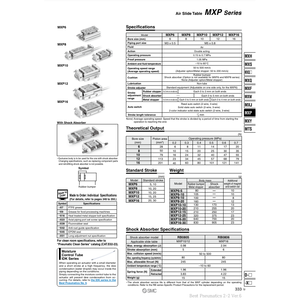 MXP8-10โต๊ะสไลด์ลมนิวเมติก SMC - Product Image 1