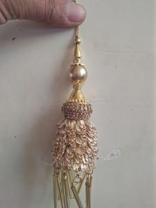 Luxury Gold Beaded Tassel Pendant for Curtain <b>Tiebacks</b>, Cushion Decor, Garment Accessories, Handbag & Craft Embellishments - Product Image 5