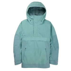 Chaqueta Impermeable Unisex para Esquí y Snowboard, Color Verde Espuma, con Capucha, Anorak, Cierre Lateral, Bolsillo Tipo Canguro, Gore-Tex - Product Image 1