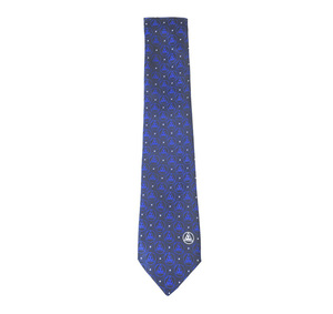 Corbata Masónica Premium Negra y Azul con Logotipo Bordado a Máquina del Capítulo del Arco Real - Product Image 3