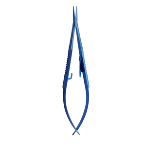 Castroviejo Needle Holder Short Body Straight Lock Manual <b>Titanium</b> Construction CE Certified Approximately 125 mm Surgical - Product Image 2