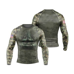 Maillots de bain pour hommes : Rash Guards, hauts de maillot de bain, t-shirts à manches longues, chemises de surf anti-UV, vêtements de sport pour la natation et la gym - Product Image 6