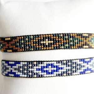 กำไลข้อมือลูกปัดทำมือ ลายหินสีดำเหลืองเงิน ผลิตโดย NOUSHAD HANDICRAFTS รุ่น NH-689 ได้รับการรับรองจาก IGI จากอุตรพัฎฐ์สิน - Product Image 3