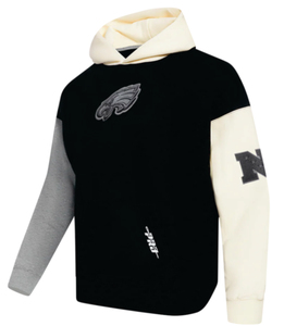 Unisex <b>Black</b> Solid <b>Fleece</b> Zip-Up Hoodie Eagle Embroidered Logo Raglan Sleeve Casual Sweatshirt Regular Fit Winter Wear <b>BLACK</b> - Product Image 1