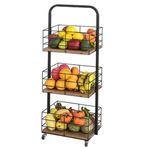 ชั้นวางเครื่องเทศคุณภาพพิเศษแบบกระจกสำหรับห้องน้ำ ชั้นวางของ 3 ชั้น สีดำ ชั้นวางลวดเหล็ก - Product Image 1