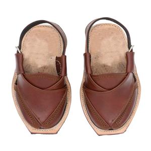 Sandales Peshawari pour homme en cuir de vache Peep Toe Design de haute qualité Dernière collection hiver - Product Image 1