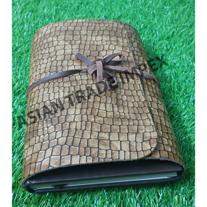 ปกสมุดบันทึกหนังลายสัตว์สีน้ำตาล สำหรับออกแบบเครื่องเขียนแบบกำหนดเองได้ ปกสมุดโน้ตแบบลำลองและแบบเป็นทางการ ปี 2026 - Product Image 1