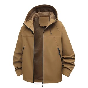 Chaqueta Impermeable con Capucha, Chaqueta Deportiva Ligera de Poliéster, Impermeable, Cortavientos, para Senderismo al Aire Libre - Product Image 4