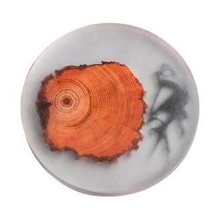 Resin Acacia <b>Coasters</b> <b>Heat</b> Resistant Custom Acacia Wood Resin <b>Coasters</b> Fast Shipping Optional Wood Shape Wooden Resin <b>Coaster</b> - Product Image 1