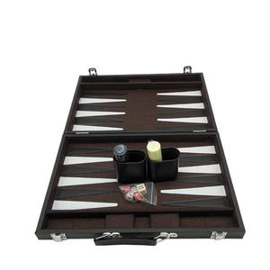 Jeu de backgammon professionnel de luxe en cuir fait main, design coloré, pliable et portable pour l'extérieur et les voyages, pour enfants - Product Image 1