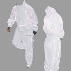 Prince Custom Oversize Sportwear Streetwear Casual Sweatsuit 3m Reflective <b>Jacket</b> and Jogger Set Windbreaker Nylon Tracksuit Men - Product Image 4