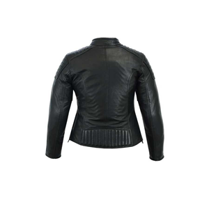 Men's New Arrival Premium Quality Cowhide Genuine Leather Stand Collar Front Windproof Eco-Friendly <b>Slim</b> <b>Fit</b> Solid Color <b>Jacket</b> - Product Image 3