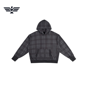 Men's Oversized Crop <b>Anime</b> Gothic <b>Hoodie</b> French Terry 100% Cotton Breathable Pullover Sweatshirt Pocket Casual Autumn Hooded Top - Product Image 3