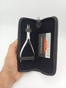 AL-FARDAN INSTRUMENTS AF-HETK-057 Alicates para Extensiones de Cabello con Punta de Cadena, Personalizables con Logotipo, de Acero Inoxidable Sólido con Acabado Espejo - Product Image 3