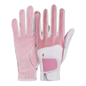 Gants de golf roses pour femmes, en microfibre respirante, avec fermeture auto-agrippante, gants de sport - Product Image 1