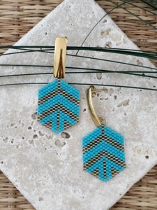 Pendientes de cuentas de estilo delgado, pendientes de cuentas de estilo estrecho, pendientes de cuentas con acabado liso, precio de fábrica al por mayor, artículo de uso con cuentas - Product Image 4