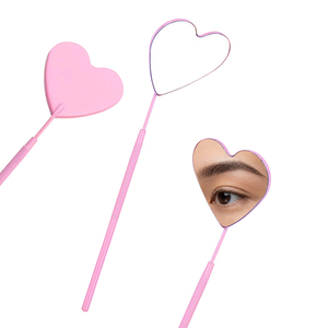 Custom Hand Held <b>Pink</b> Lash Mirror Stainless Steel Beauty Accessories Mirror Lash Extension Wholesale Manufacturer - Product Image 4