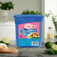 Sauce Tartare Telly à base de moutarde, condiment aux œufs et au sésame pour salades et burgers, conditionnement en vrac pour hôtels et restaurants, sachets sous vide, bouteilles