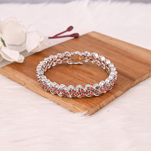 High Quality 925 Sterling Silver Garnet Tennis <b>Bracelet</b> Luxury Gemstone Jewelry for Unisex - Product Image 1