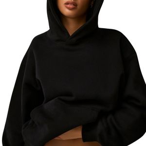 Sweat-shirt à capuche oversize personnalisé pour femme, en molleton de coton premium, style streetwear, vente en gros usine - Product Image 1