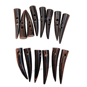 Bouton à pression en corne naturelle fait main de haute qualité, accessoire de mode écologique pour vêtements et artisanat - Product Image 5