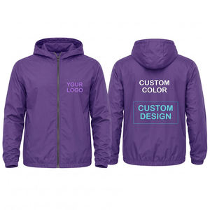 High Quality Customized OEM <b>Winter</b> Thin Men's Outdoor <b>Waterproof</b> Windbreaker Hooded <b>Jacket</b> With Custom Logo Design - Product Image 1
