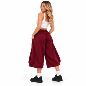 Wholesale Women Baggy Sweat <b>Shorts</b> Viral Streetwear Wide Leg Sweatpants <b>Shorts</b> Loose Fit Solid Color Modern Womens <b>Culottes</b> - Product Image 6