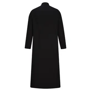 Robes amples musulmanes pour hommes, vêtements islamiques, robes longues vintage, manches longues, col montant, Jubba Thobe - Product Image 2